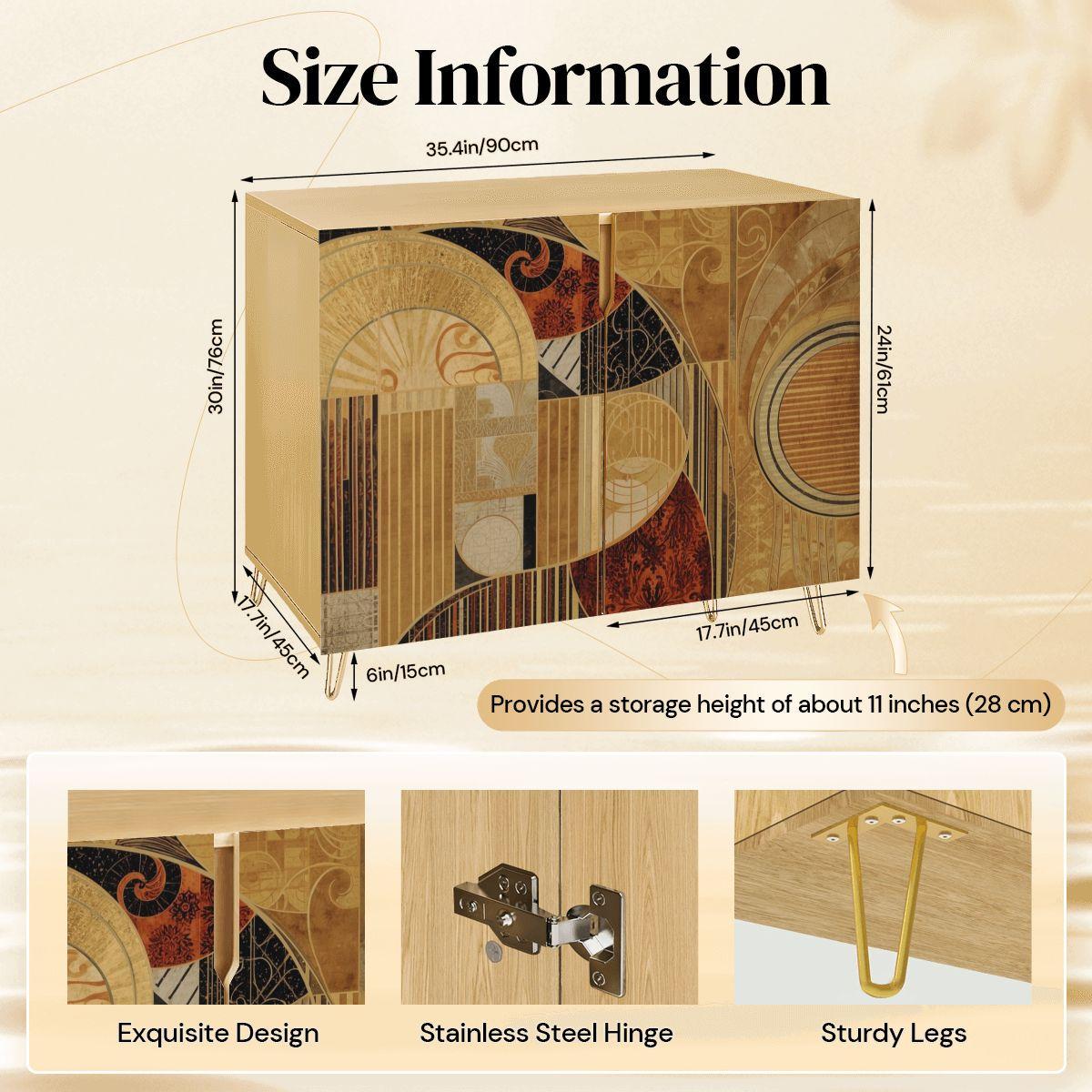 Modern Abstract Wooden Storage Cabinet, Contemporary Accent Furniture ...