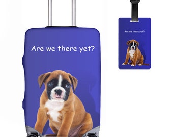Boxer  Are We There Yet Luggage Cover & Tag Set
