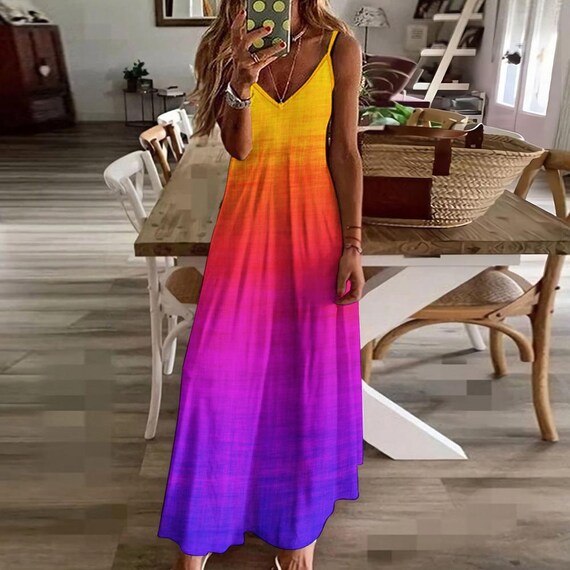 bright colored beach dresses Cupshe Coastal Highway Abstract Mini Dress - Multi