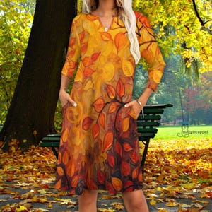 fall wedding guest dress short sleeve Modest Dresses for Spring XS main image 1