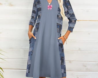 chinese dress ladies Women's Eeyore Blue Fleece Dressing Gown Fleece Hooded Ladies Robe