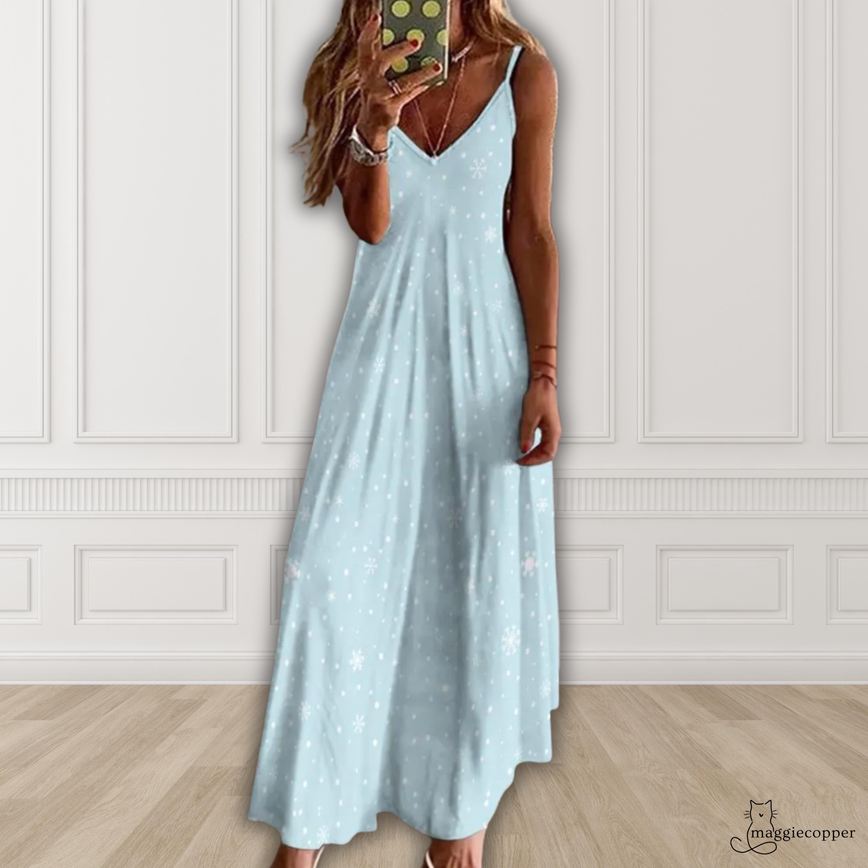 Ice Blue Maxi Dress - Etsy