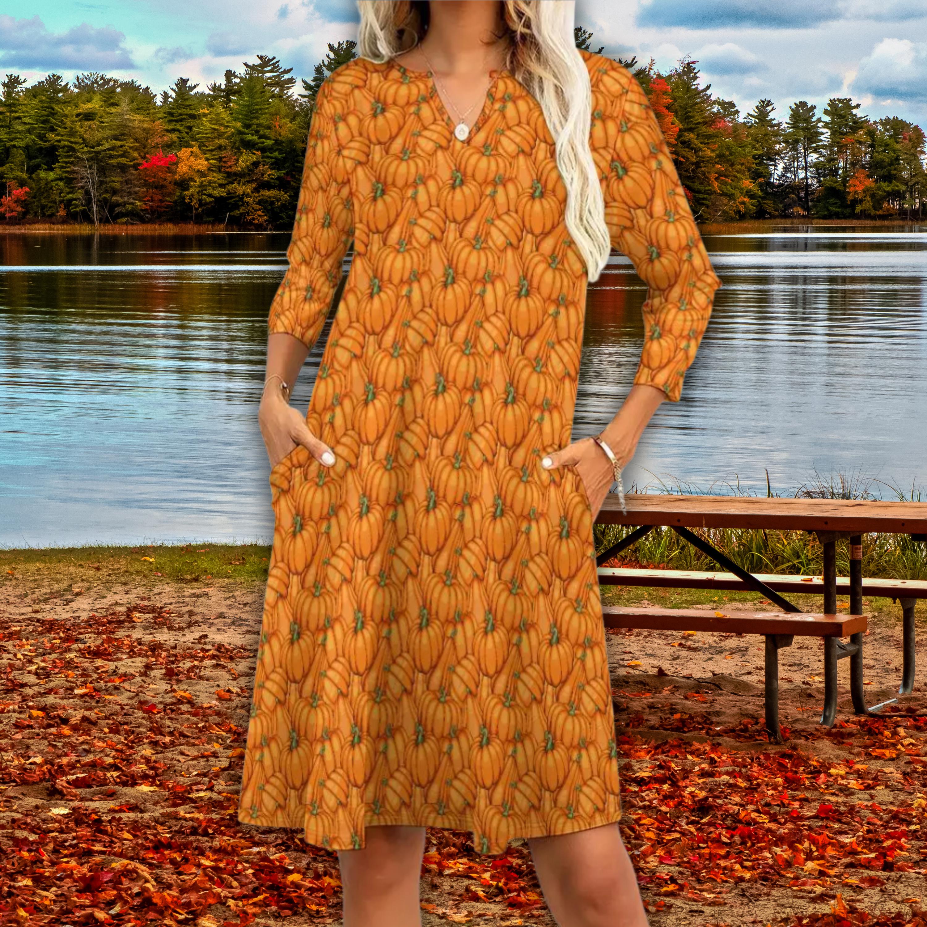 Autumn Orange Dress - Etsy