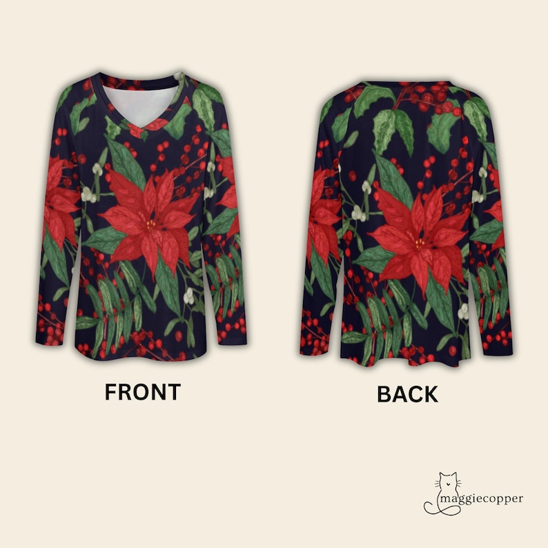 Party Animal Long Sleeve Tee Shirt in Poinsettia by Southern Proper
