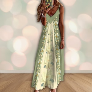 Tiana Inspired Women&#39;s Maxi Dress, Adult Princess Dress, Ladies The Princess & the Frog Dress Up Gown, Cosplay, Adult Tiana Halloween Dress