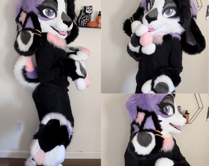 Pastel Goth Bunny Premade Full Fursuit Partial Etsy