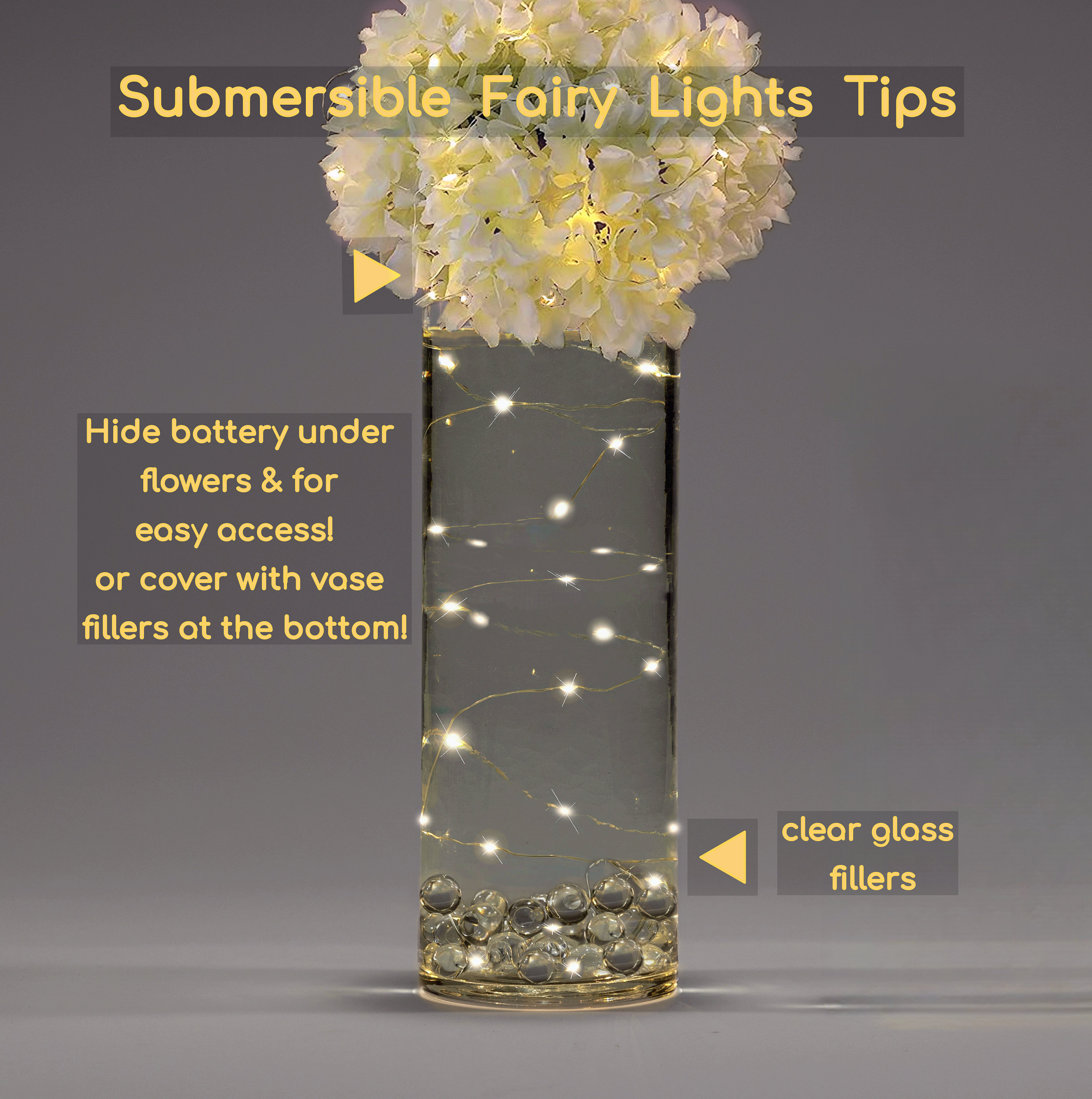 Lights in on sale a vase