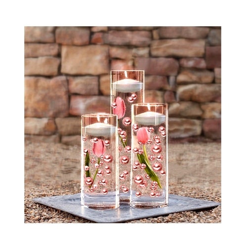 Pink Jumbo Pearls mix size vase fillers wedding centerpieces Elegant Baby/Lt 