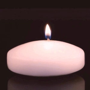 3&quot; Blush Pink Floating Candle, Set of 4 Candles-Unscented.