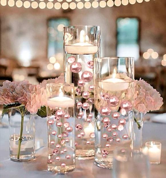 Floating pearls centerpieces deals