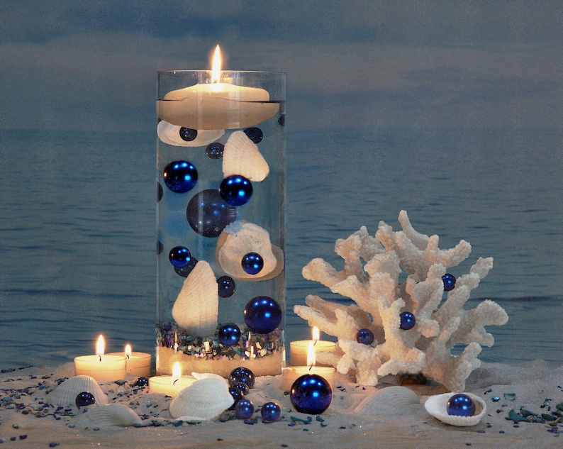 Floating Natural White Seashells & Aqua Effects-Each Pack image 3
