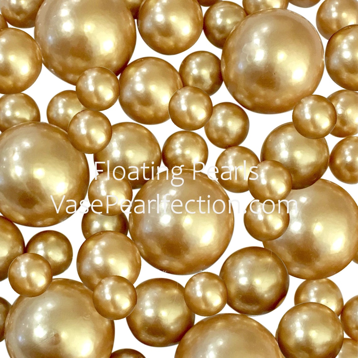 4 Packs Sale Floating Gold Pearls No Hole Jumbo/Assorted Etsy
