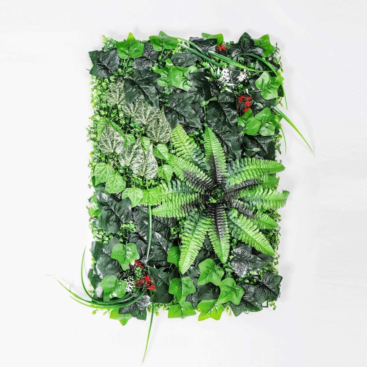 12 Panels Set Artificial Rainforest Green Hedge Wall Decor Etsy