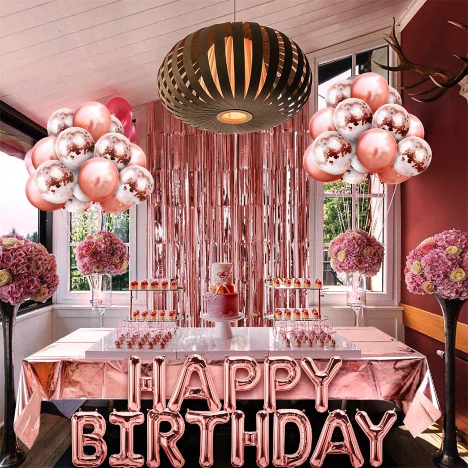Rose Gold Geburtstag PartyDekoration alles Gute zum Etsy