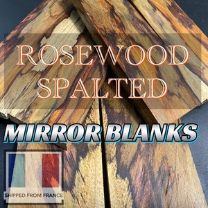 ROSEWOOD SPALTED, Mirror Blanks for Crafting, Woodworking, Precious Woods. France Stock