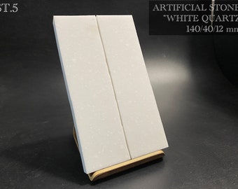 PIERRE ARTIFICIELLE Acrylique, « Quartz blanc », paires de pièces brutes pour l'artisanat et la fabrication d'outils. #ST.5