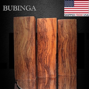 BUBINGA STABILIZED Wood Blank for woodworking or craft supplies. U.S. Stock.