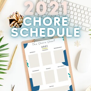 Chore Chart for Teens, Tween Chores, Teen Chore Chart, Responsibility Chart, Chore Chart Printable, Editable PDF, Instant Download Weekly