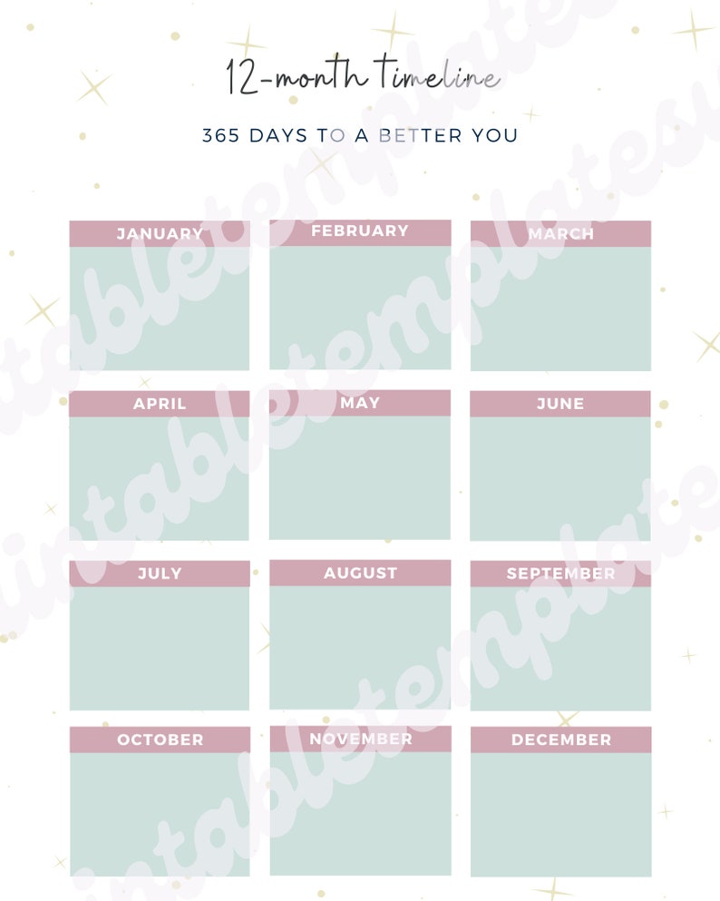 2021 Goals Chart for Teens, Tween Goals, Teen Goals Chart ...