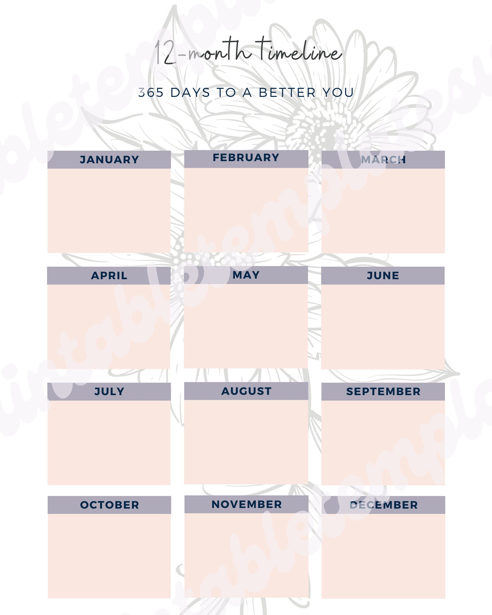 2021 Goals Chart for Teens, Tween Goals, Teen Goals Chart ...