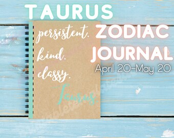 Taurus Daily Astrology Digital Mod Journal Productivity Planner, Motivation Planner Journal, Book Journal Life Coach, Instant Download