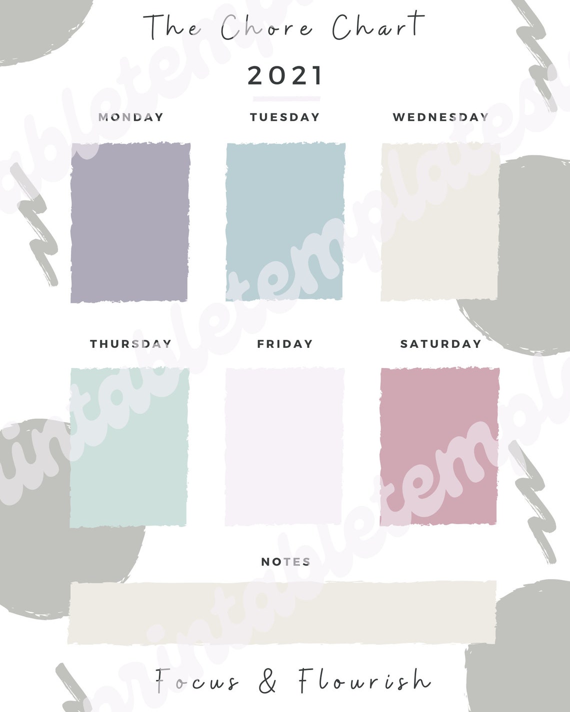 Chore Chart for Teens, Tween Chores, Teen Chore Chart, Responsibility ...