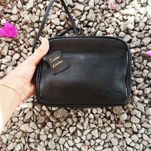 Genuine Black leather purse image 2