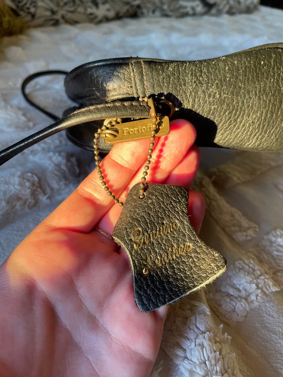 Genuine Black leather purse - image 4