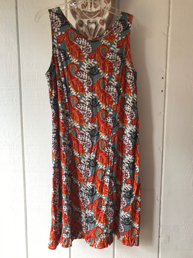Manuhealii tank dress Hawaiian print