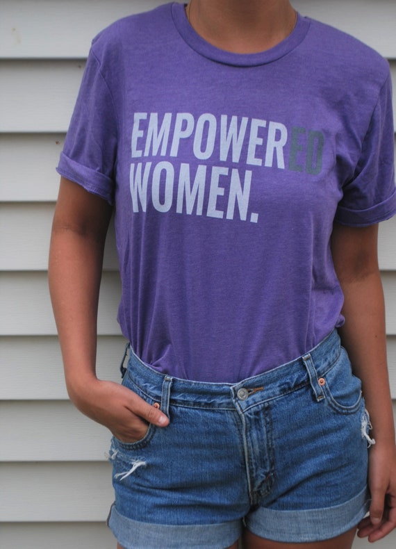 Download EMPOWERED WOMEN. BellaCanvas Heather Team Purple Unisex ...