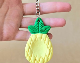 Pineapple Fidget Keychain | Sensory Toy | Worry Stone Keychain | Pocket Pal |Hawaiian Party Favor | Back to School Gift | Kid Anxiety Relief