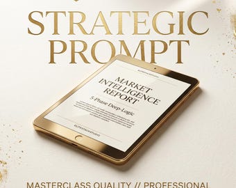 Tier-1 Strategic Market Intelligence Prompt for ChatGPT & Gemini | 2026 Business Strategy Guide | Professional 5-Phase Market Analysis Tool