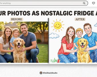 Personalized Photo to Crayon AI Art Masterclass | ChatGPT & Gemini Prompt Guide | Nostalgic Custom Fridge Art Transformation