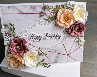 3D Custom Greeting Card- Anniversary Card-Gift For Her-Handmade