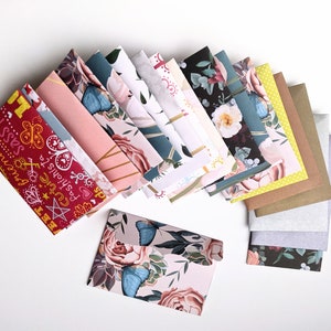 Assorted Mini Envelopes / Mini Cards / Note Cards / Blank Cards / Gift Card Envelopes / Love Notes  Thank you Cards / Handmade