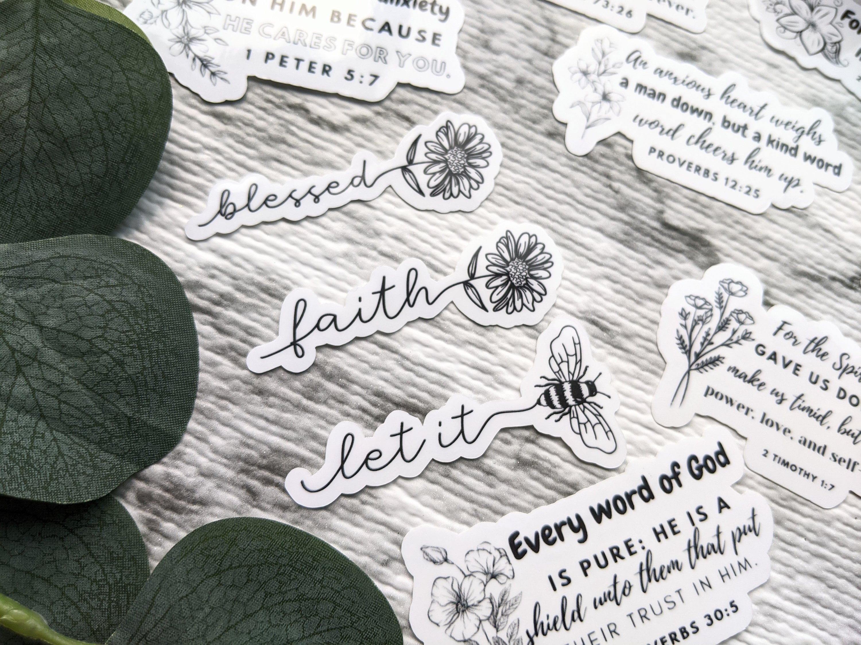 1 Set of Scripture Vinyl Sticker/ Bible Verse Vinyl - Etsy