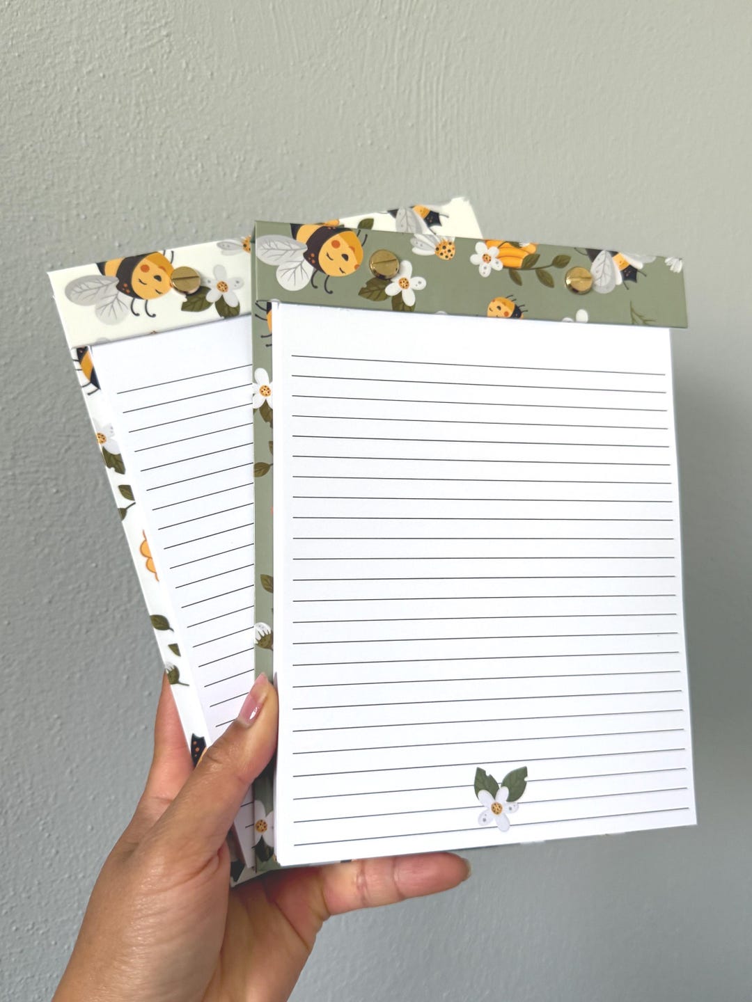 Refillable Tear-off Notepad: Minimalist Hard Cover, Reusable Design - Etsy