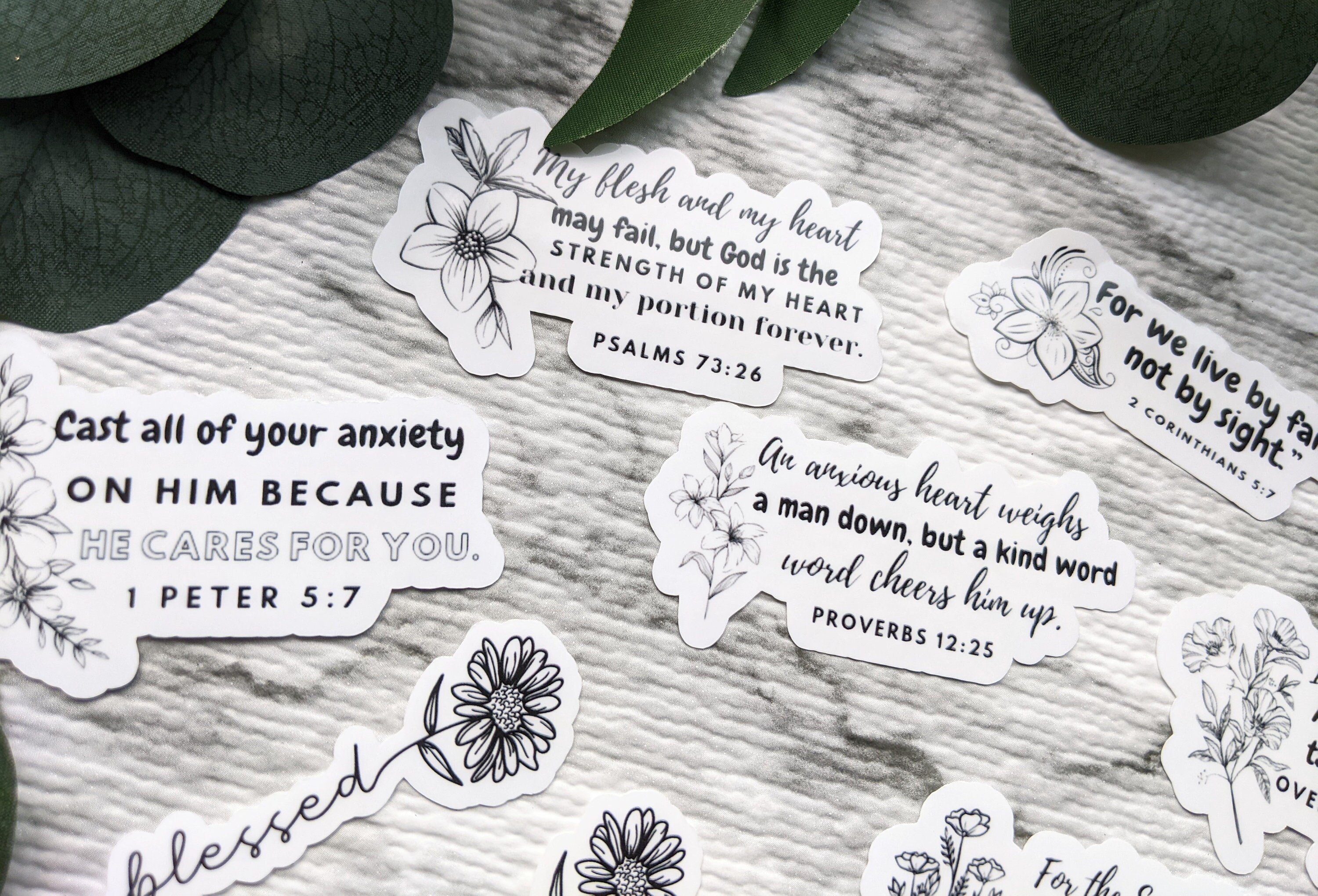 1 Set of Scripture Vinyl Sticker/ Bible Verse Vinyl - Etsy