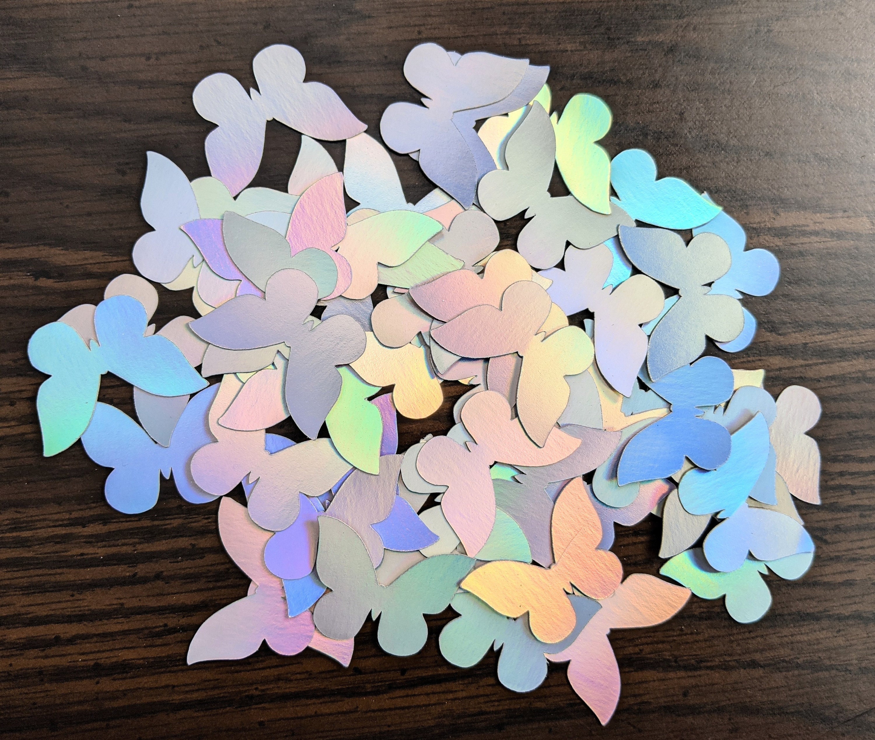 Set of 1000 Holographic Foil Butterfly Confetti Birthday Decor Baby Shower Confetti Butterfly Paper Birthday Decor Craft
