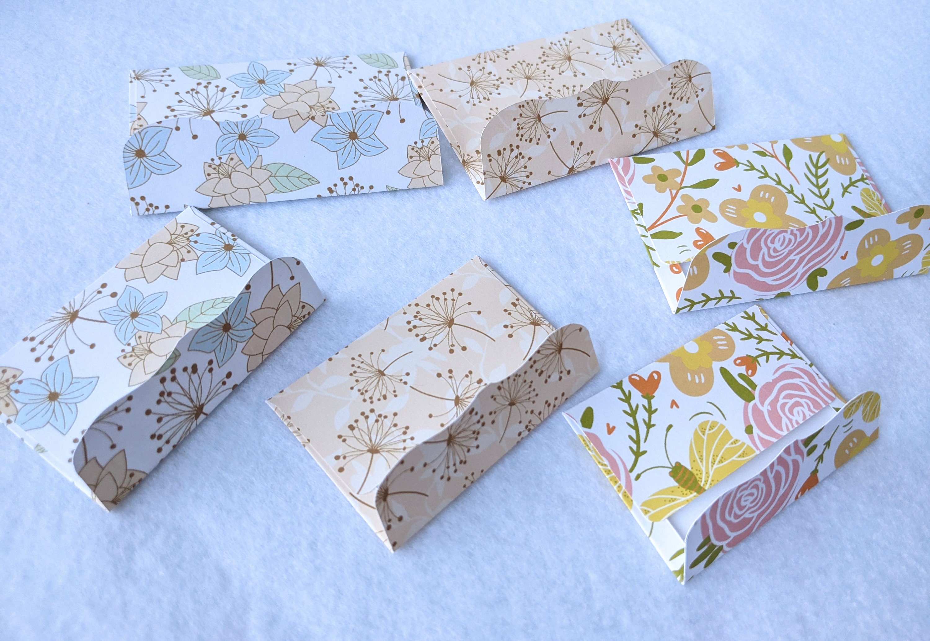 Floral Mini Envelopes: Assorted Designs, Gift Card Size, Set of 12 - Etsy