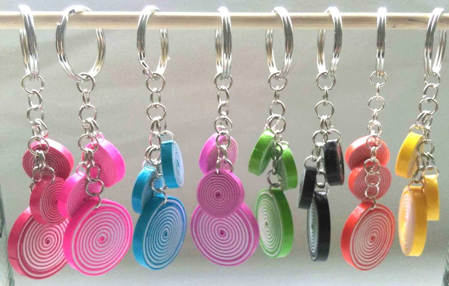 Key Chains/ Paper Quilled Key Chains/ Handmade Gift Etsy
