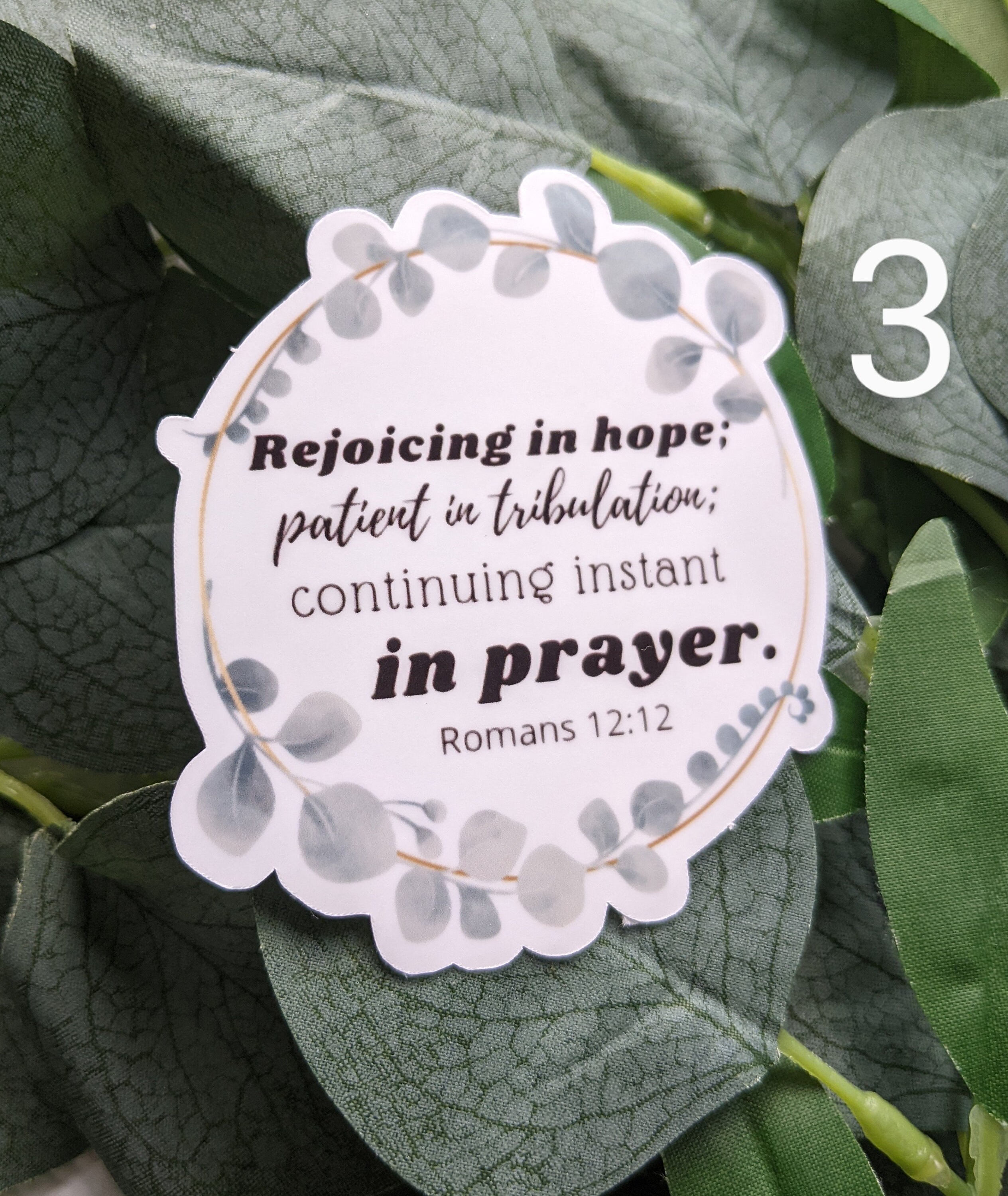 Scripture Vinyl Sticker/ Bible Verse Vinyl Sticker/matte - Etsy