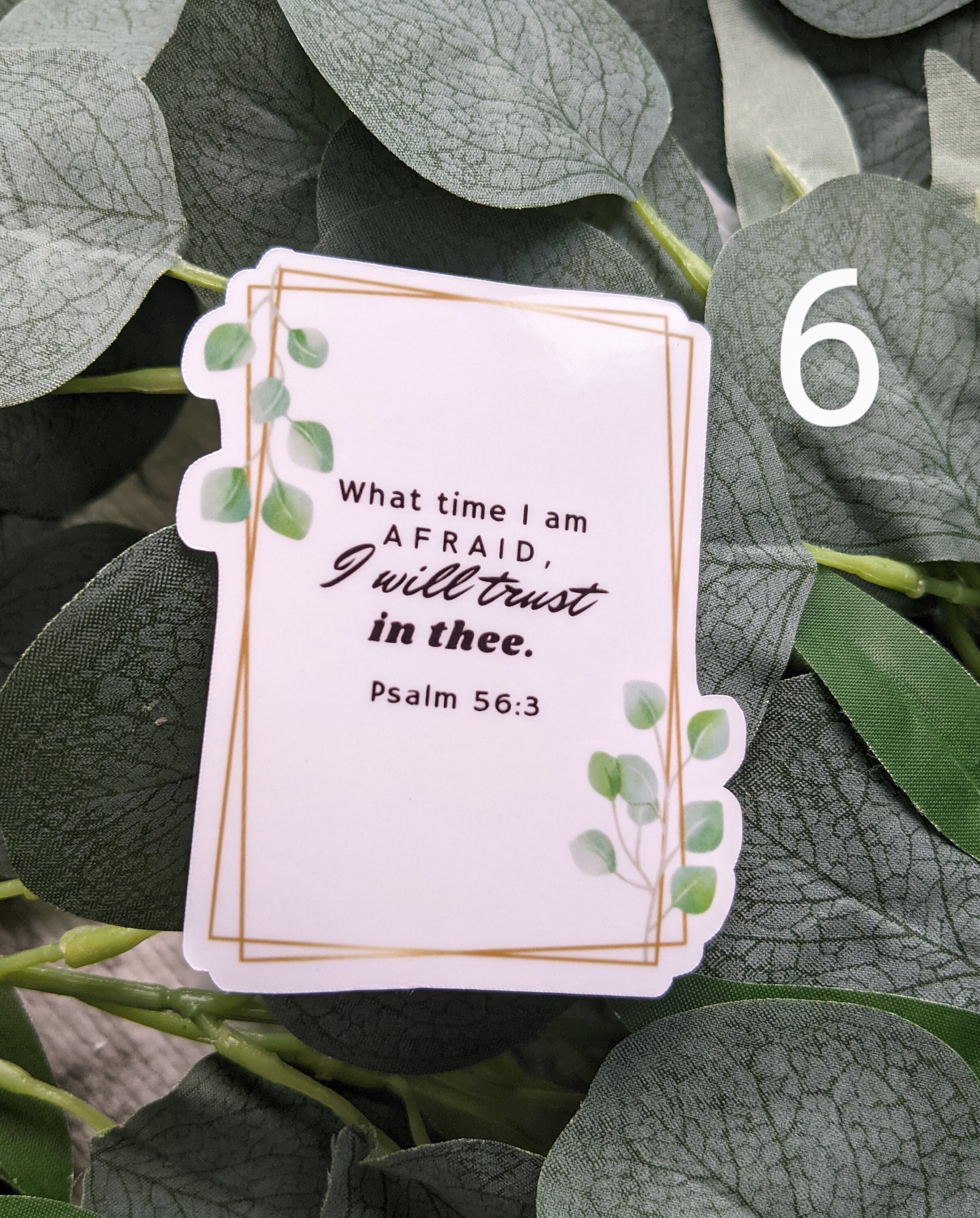 Scripture Vinyl Sticker/ Bible Verse Vinyl Sticker/matte - Etsy
