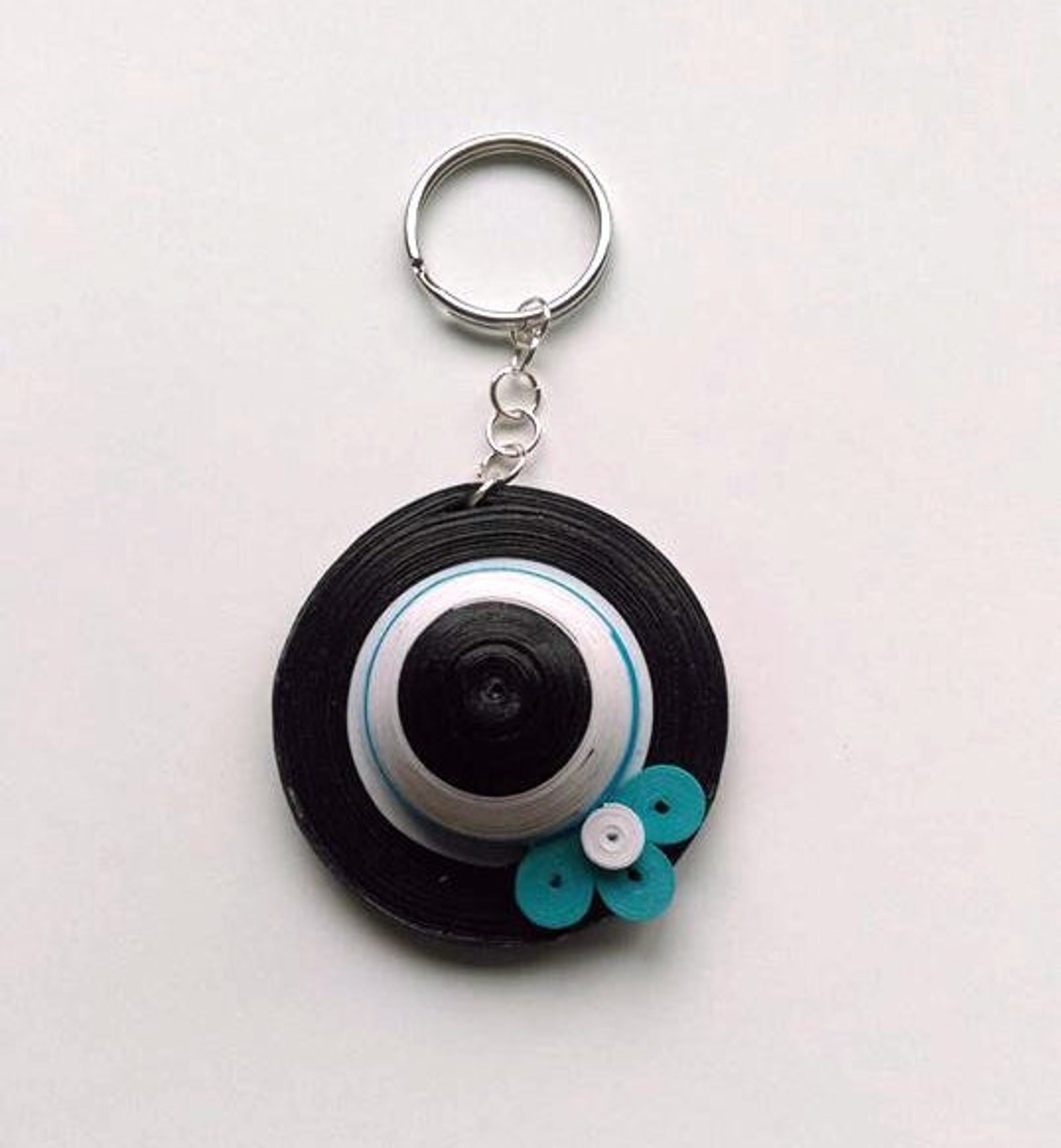 Hat Quilled Key Chains / Paper Quilling Key Chains / Handmade Etsy