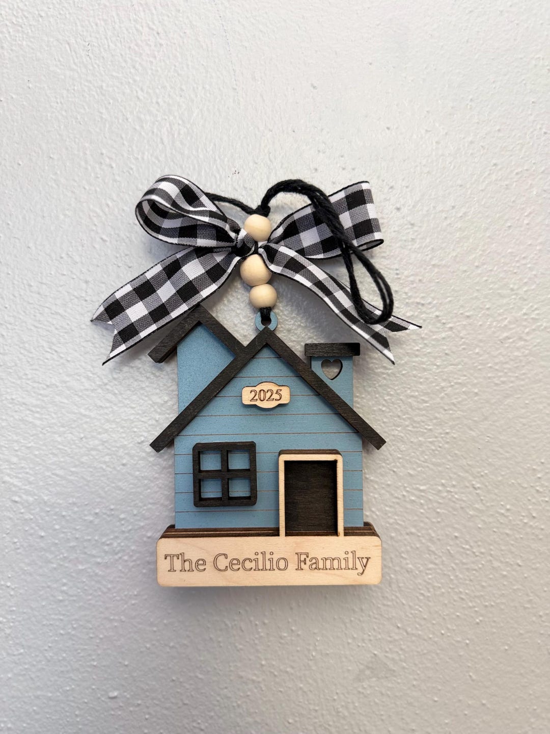 Custom Family Home Christmas Ornament, Holiday Ornament, Realtor ...