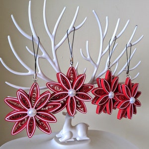 Christmas Ornaments-Quilled Ornaments - Christmas Gift- Holiday Season- Handmade