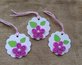 Set of 3 Quilled Gift Tags