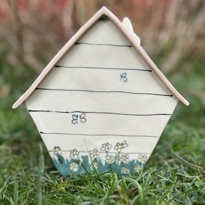 Personalized Dog Urn for Ashes, Hand-Painted Ceramic Pet Memorial Keepsake House image 7