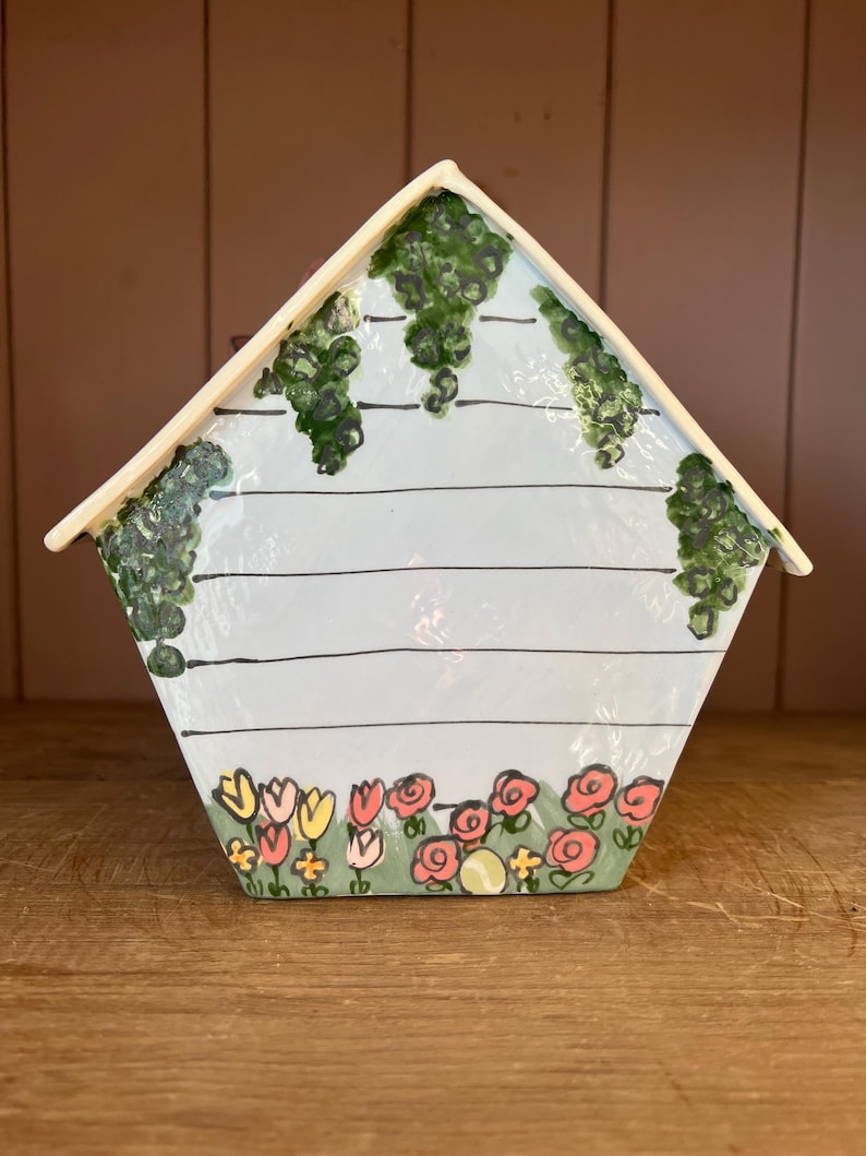 Personalized Dog Urn for Ashes, Hand-Painted Ceramic Pet Memorial Keepsake House image 15