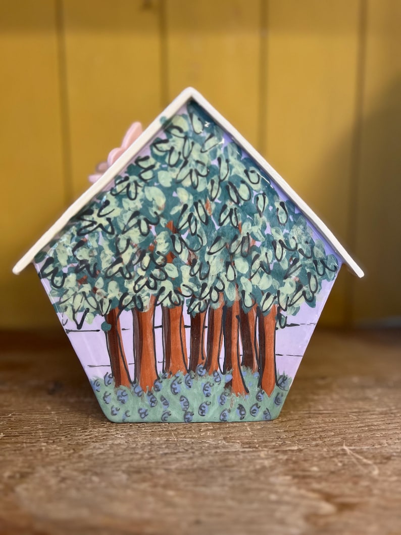 Personalized Dog Urn for Ashes, Hand-Painted Ceramic Pet Memorial Keepsake House image 16
